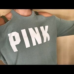Victoria’s Secret PINK cold shoulder sweat shirt